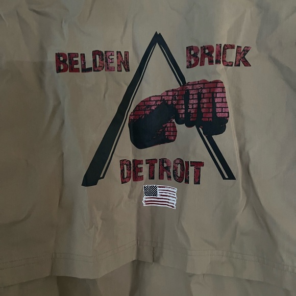 MENS FORCE RELAXED CARHARTT XL KHAKI WORK SHIRT long sleeve - Picture 3 of 7